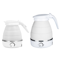 Bouilloire électrique portable pliable en PP de qualité alimentaire avec contrôle de température par bouton, idéale pour faire bouillir l'eau - Meilleure vente