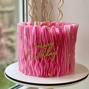 Honey And Sweetness Acrylic <b>Cake</b> Side <b>Decoration</b> 1.3mm Thick Birthday Party <b>Supplies</b> <b>Cake</b> Plugin - Product Image 3