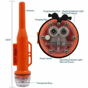 Rs-109m marine 5W antenne intégrée AIS transpondeur <span class=keywords><strong>filet</strong></span> <span class=keywords><strong>de</strong></span> pêche bouée tracker positionnement GPS navigation IP67 étanche - Product Image 6