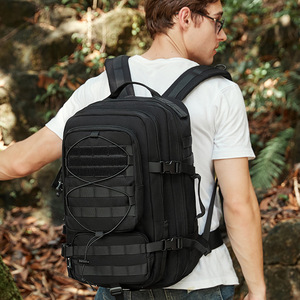 Masawei Tactical <b>Backpack</b> Large Capacity <b>Black</b> Outdoor Sports <b>Backpack</b> Unisex Travel Cycling Bag - Product Image 4