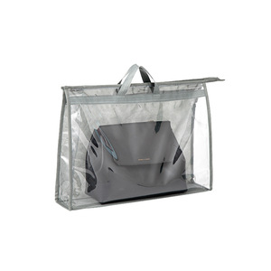 Bolsa Protectora Transparente para Bolsos, Organizador de Almacenamiento para Armario, a Prueba de Humedad, Protector de Bolsos de Cuero, Gris, Rectangular, Tipo Gancho - Product Image 3