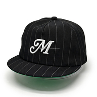 Casquette Snapback Unisexe à 5 Panneaux, Bord Court, Rayures, Broderie 3D Personnalisée, Non Structurée, Vente en Gros