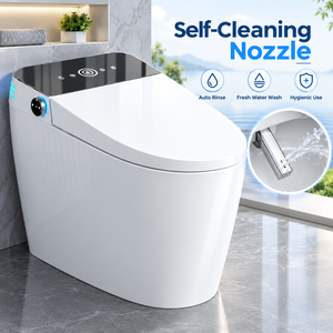 Inodoro Inteligente con Bidé Eléctrico, Inodoro de Una Pieza, Cerámico, Totalmente Automático - Product Image 6