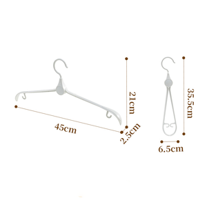 <span class=keywords><strong>Cintre</strong></span> antidérapant audacieux en plastique portatif pliant réglable de ménage pour le dortoir d'étudiant de voyage - Product Image 6