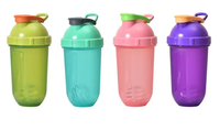 Personnalisé 500ml PP Sports Fitness Bullet Banane Milkshake Tasse Portable Gym Shaker Bouteille avec Logo Bouteilles En Plastique Personnalisées