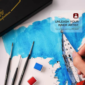 Lot de 5 pinceaux professionnels Kolinsky Sable miniatures avec logo personnalisé - Product Image 6