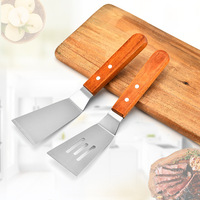 Spatule de cuisine en acier inoxydable pour barbecue, retourne-viande, pelle à fromage, spatule à gâteau pour grillades et plaques de cuisson plates