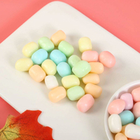Suikergoed groothandel OEM/ODM op maat gemaakte private label katoensuiker kleurrijke cilindrische hartvormige zoete knapperige marshmallow
