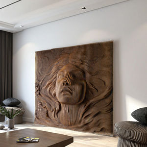 Elegante 3D parametrico sirena <span class=keywords><strong>da</strong></span> <span class=keywords><strong>parete</strong></span> scultura ondulata in <span class=keywords><strong>legno</strong></span> di Design per la decorazione unica per la casa soggiorno accento arte <span class=keywords><strong>parete</strong></span> appeso alla <span class=keywords><strong>parete</strong></span> - Product Image 6