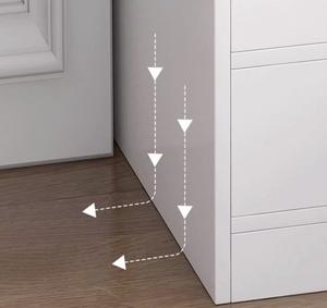 Modern Living Room Bedside Table Small Storage Cabinet Integrated Extremely Narrow Gap Simple <strong>Mini</strong> Storage Rack Wooden 3 <strong>Drawers</strong> - Product Image 4