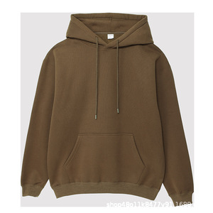 Felpa con Cappuccio da <span class=keywords><strong>Uomo</strong></span> di Alta Qualità, Vestibilità Regolare, Collo Tondo, Non Foderata, in Nylon/Cotone Felpato, Impermeabile, Sportiva e alla Moda - Product Image 3