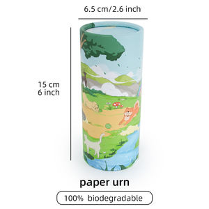 Gökkuşağı köprü biyobozunur kağıt Urn Modern stil saçılma tüp için hayvan & <span class=keywords><strong>Pet</strong></span> kremasyon evcil hayvan vazosu külleriyle anıt için - Product Image 3