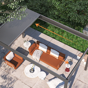 Pérgolas Individuales para Exteriores <span class=keywords><strong>6X3</strong></span> M, Pérgola Económica de Aluminio con Techo Retráctil - Product Image 4