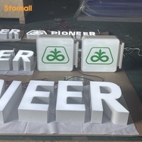 Lettres lumineuses en acrylique pour publicité extérieure, enseigne personnalisée en lettres 3D LED pour magasin, design de logo gratuit