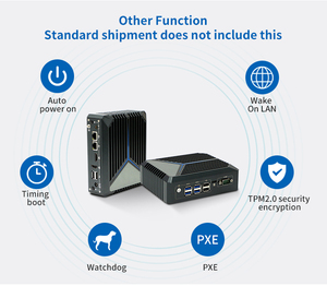 Yanling N1221 Mini ordinateur industriel intégré sans ventilateur Processeur Intel Celeron DDR4 RAM SSD 8 Port réseau USB2 RJ45 - Product Image 3
