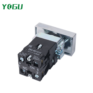 Yogu Kim loại/nhựa N/O + N/C chiếu sáng hai đầu bảng điều khiển nút nhấn chuyển đổi với đèn - Product Image 6