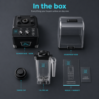 Mixeur Professionnel en Gros pour Distributeurs - Moteur Robuste en Cuivre Pur 32000 tr/min pour Smoothies et Jus - Tarifs Progressifs