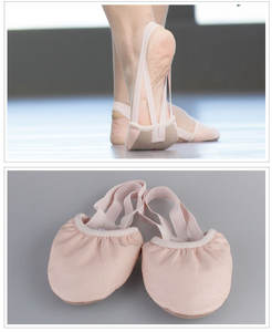 Scarpe da ballo lirico elasticizzato mezza suola <span class=keywords><strong>Ballet</strong></span> piroette scarpe - Product Image 2