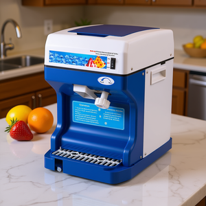 Machine à glace pilée 250W 110V, modèle commercial de comptoir, pour cones de neige, texture réglable, production de glace pilée 120 kg/h - Product Image 2