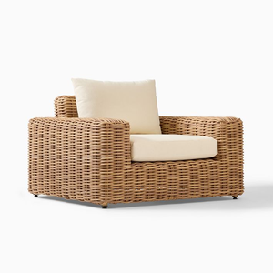 Bộ bàn ghế <span class=keywords><strong>sofa</strong></span> ngoài trời bằng mây nhựa khung nhôm hiện đại cho biệt thự, ban công, sân vườn, căn hộ. - Product Image 2