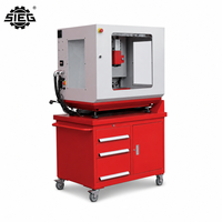 Centro de Fresado CNC Mini SIEG Fa4 Pro IKX1-Pro de 3 Ejes, 1000W, ISO20, 4 Herramientas ATC, Alta Precisión, Carcasa Transparente, para Educación y Laboratorio