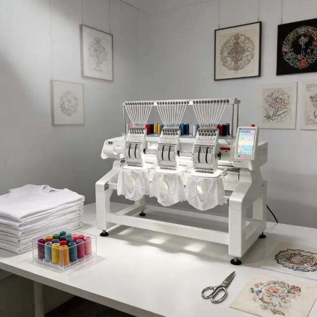 6-Head Industrial Embroidery Machine for High-Volume Contract Manufacturing