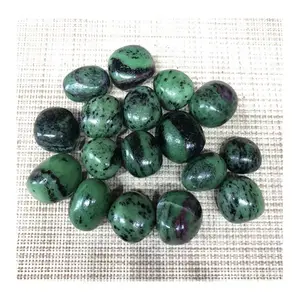 Bulk wholesale natural polished quartz ruby zoisite tumbled crystal healing stones for sale