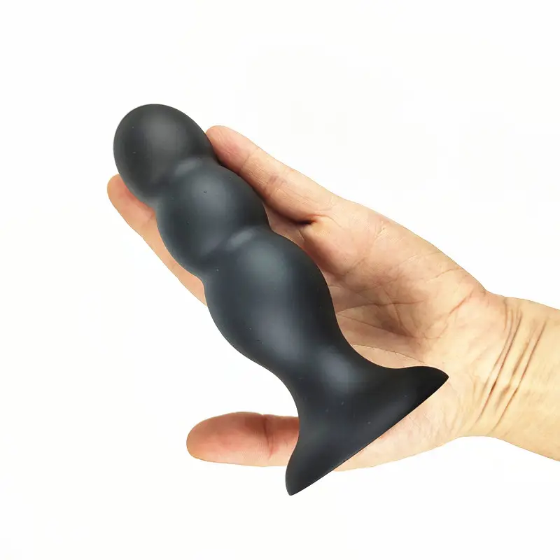 L size Metal & silicone anal plug butt plug thong sex toys for man heavy anal ball manufacturer expand buttplug female male use