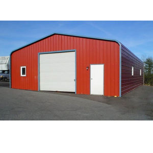 Mini entrepôt en acier, petit bâtiment et abri de stockage extérieur, auvent de stockage en acier au design compact - Product Image 4