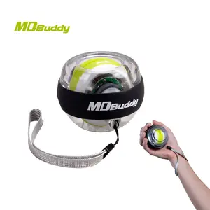 Mdbuddy ลูกบอลออกกำลังข้อมือแบบหมุนเองเพื่อเพิ่มความแข็งแรงของมือบอลออกกำลังกายแขน
