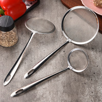 Cuillère écumoire en acier inoxydable à pointe effilée pour graisse et graisse de cuisson, filtre à huile pour cuisine, cuillère à écrémer, tamis à lait de soja