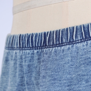 Minifalda Vaquera Degradada Azul para Mujer, <span class=keywords><strong>con</strong></span> Volantes en Capas, Cintura Elástica, Estilo Casual y Dulce - Product Image 4