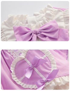 طفل لوليتا أرجواني 1-6 سنوات طفل فستان الأميرة القوس البنفسجي الرضع فتاة طفل رضيع ارتداء حزب فستان الفتيات خمر اللباس الاسباني - Product Image 4