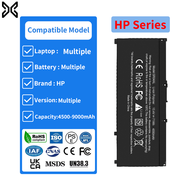 For Laptop Battery for Pavilion Omen ZBook SR03XL SD03XL SD06XL TE04XL PK03XL HW03XL CD03XL RR03XL RH03XL Rechargeable in Stock