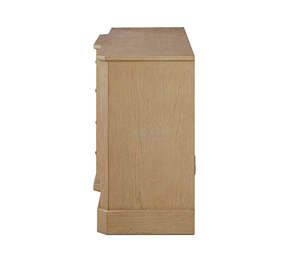 MYHOME Vitrine <span class=keywords><strong>buffet</strong></span> 2 portes en chêne massif français moderne 2025 avec tiroir - Product Image 3