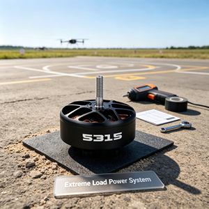 มอเตอร์ไร้แปรงถ่าน 5315 380KV สำหรับใบพัดสามใบพัด GF1308, มอเตอร์โรเตอร์ภายนอกแรงขับสูงสำหรับ UAV รับน้ำหนักมาก - Product Image 1