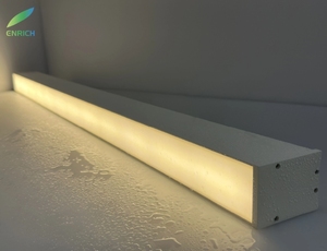 Không thấm nước văn phòng thương mại ánh sáng Cửa hàng nhôm cơ thể trang trí treo trần chiếu sáng lịch thi đấu Mặt dây chuyền tuyến tính dẫn đèn - Product Image 3