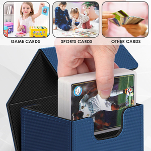 Y Y Junmei 100 PU Leather Collectible Cards <b>Box</b> Yugioh NBA Sport Trading Card TCG Deck <b>Box</b> for Review NBA Card Business - Product Image 3