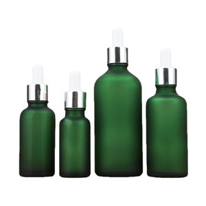 Flacon de décanter cosmétique en verre givré de 100 ml avec anneau en bois grainé, flacon de 5 ml pour huiles essentielles, sérums, produits de soin de la peau, accessoire de flacon - Product Image 2