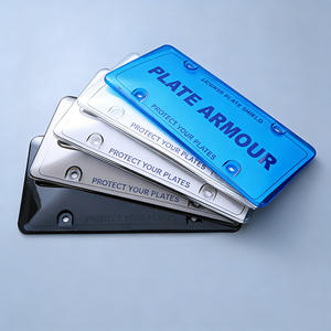 Marco Transparente para Matrícula, Cubierta Protectora para Matrícula Estilo Americano, Cubierta <span class=keywords><strong>de</strong></span> Plástico para Placa <span class=keywords><strong>de</strong></span> Matrícula <span class=keywords><strong>de</strong></span> Vehículo Estadounidense - Product Image 1