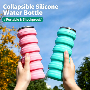 Botella de Agua Deportiva Plegable de Silicona de 480 ml con Forma de Lata de Refresco, Diseño Retráctil, a Prueba de Fugas, Reutilizable y Ecológica para Actividades al Aire Libre - Product Image 2