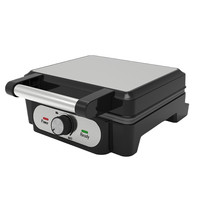 Gaufrier belge 4 tranches 1400W, plaques antiadhésives, voyants lumineux « Cool Touch », protection contre la surchauffe, électrique, pour la maison