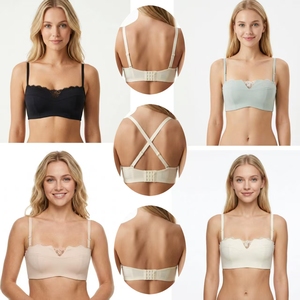 Ropa Interior Femenina <span class=keywords><strong>de</strong></span> Alta Calidad, Lencería Invisible <span class=keywords><strong>de</strong></span> <span class=keywords><strong>Encaje</strong></span>, Sujetador Push-Up Largo - Product Image 5