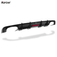 Diffuseur Karbel style Kb en fibre de carbone sèche pour Audi A4 B9 S-line/Sport Model 2017-2019
