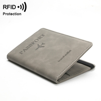 Dompet Paspor Anti-RFID Kulit PU Murah untuk Agen Perjalanan, Hadiah Promosi Souvenir, Multi Warna