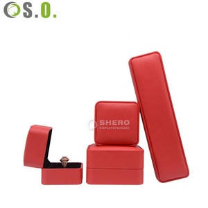 Wholesale High End Pu Leather Rectangle Customizable <b>Jewelry</b> <b>Packaging</b> Display Box Premium Cotton Lining Custom Logo OEM Service - Product Image 1