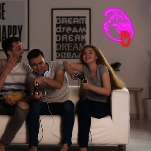 Majin Buu LED Enseigne au néon, Applique murale animée à intensité variable alimentée par USB pour la salle de jeux, Man Cave, le cinéma et la décoration d'un ventilateur d'émission de télévision - Product Image 4