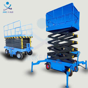 Ağır ağırlık 4-20M 300KG 500KG 1 Ton fabrika elektrikli iskele hava çalışma platformu özelleştirilmiş mobil römork makaslı Lift - Product Image 1