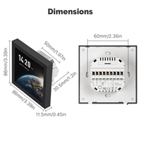 Produits Domotiques LangYeao : Hub Passerelle Zigbee Wifi, Panneau de Commande Mural Tactile en Verre Tuya Alexa 8/10/12 Pouces pour Contrôle Centralisé