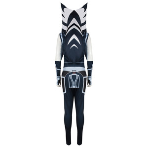 Costume de cosplay Ahsoka Tano, ensemble complet, impression par sublimation, kit en polyester pour jeu de rôle d'anime - Product Image 1